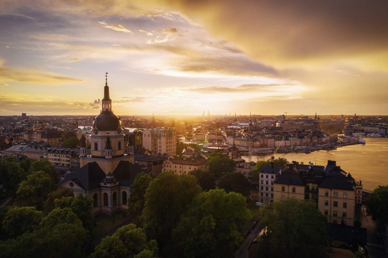 Scenic view over Stockholm
